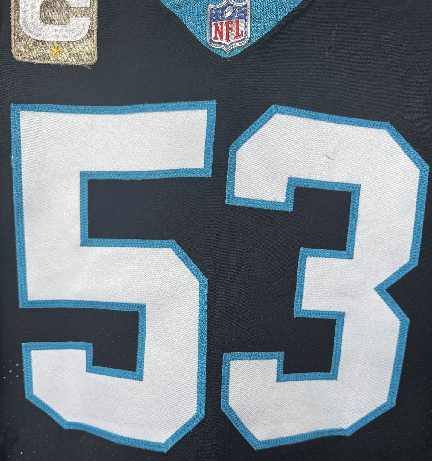 Brian Burns GAME WORN 💪 11/21/21 Carolina Panthers Nike On-Field NFL Jersey vs. Washington Commanders Also includes PSA Authenticity ✅