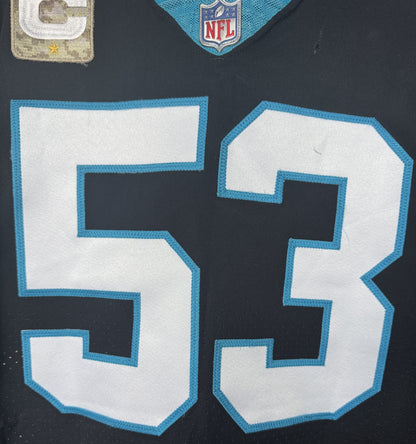 Brian Burns GAME WORN 💪 11/21/21 Carolina Panthers Nike On-Field NFL Jersey vs. Washington Commanders Also includes PSA Authenticity ✅