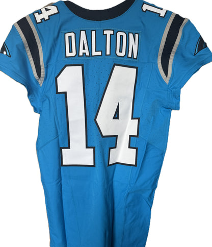Andy Dalton GAME WORN 💪11/10/24 Carolina Panthers 🐆 Nike NFL Jersey 👕 vs Giants includes PSA Authenticity ✅