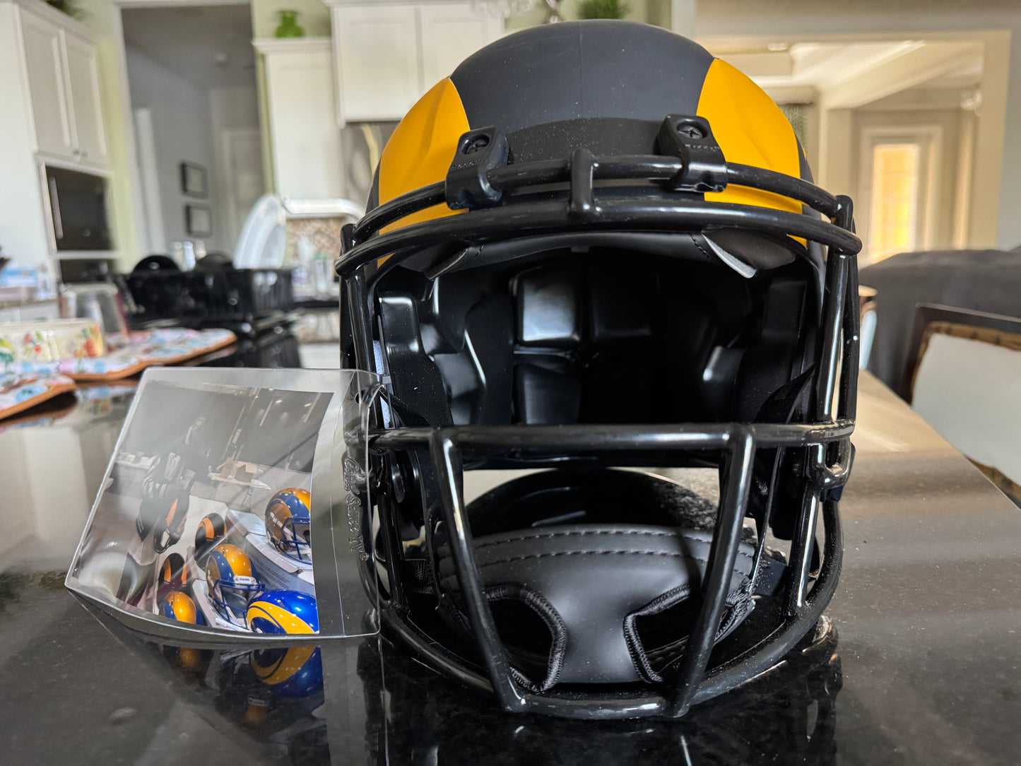 Van Jefferson Signed LosAngeles Rams🐏Full-Size Authentic On-Field Eclipse Alternate Speed Helmet