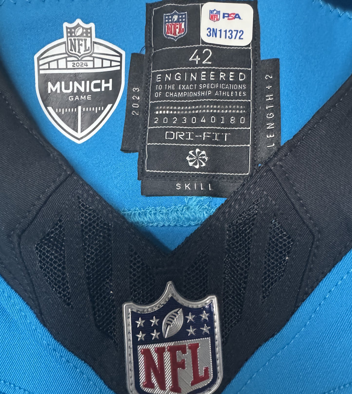 Andy Dalton GAME WORN 💪11/10/24 Carolina Panthers 🐆 Nike NFL Jersey 👕 vs Giants includes PSA Authenticity ✅