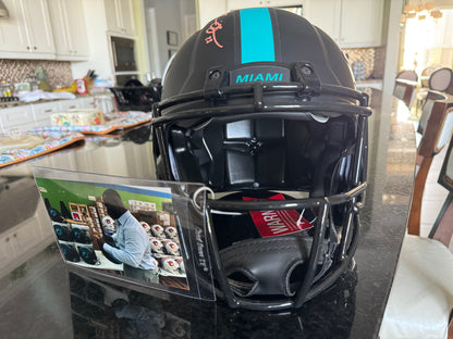 Ronnie Brown Signed Miami Dolphins Full-Size Authentic On-Field Eclipse Alternate Speed Helmet Inc. Authentication 🛡️