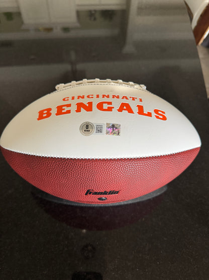 Ja'Marr Chase Hand-Signed✍️Cincinnati Bengals🐅Logo Football NFL Sports Memorabilia