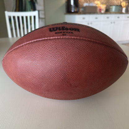 Mike Evans GAME USED 💪 Signed + Inscribed 🖊️ Tampa Bay Buccaneers Wilson Duke Football 24-25 Season Inscribed "NFL Record Season" Inc. Proof of Authenticity