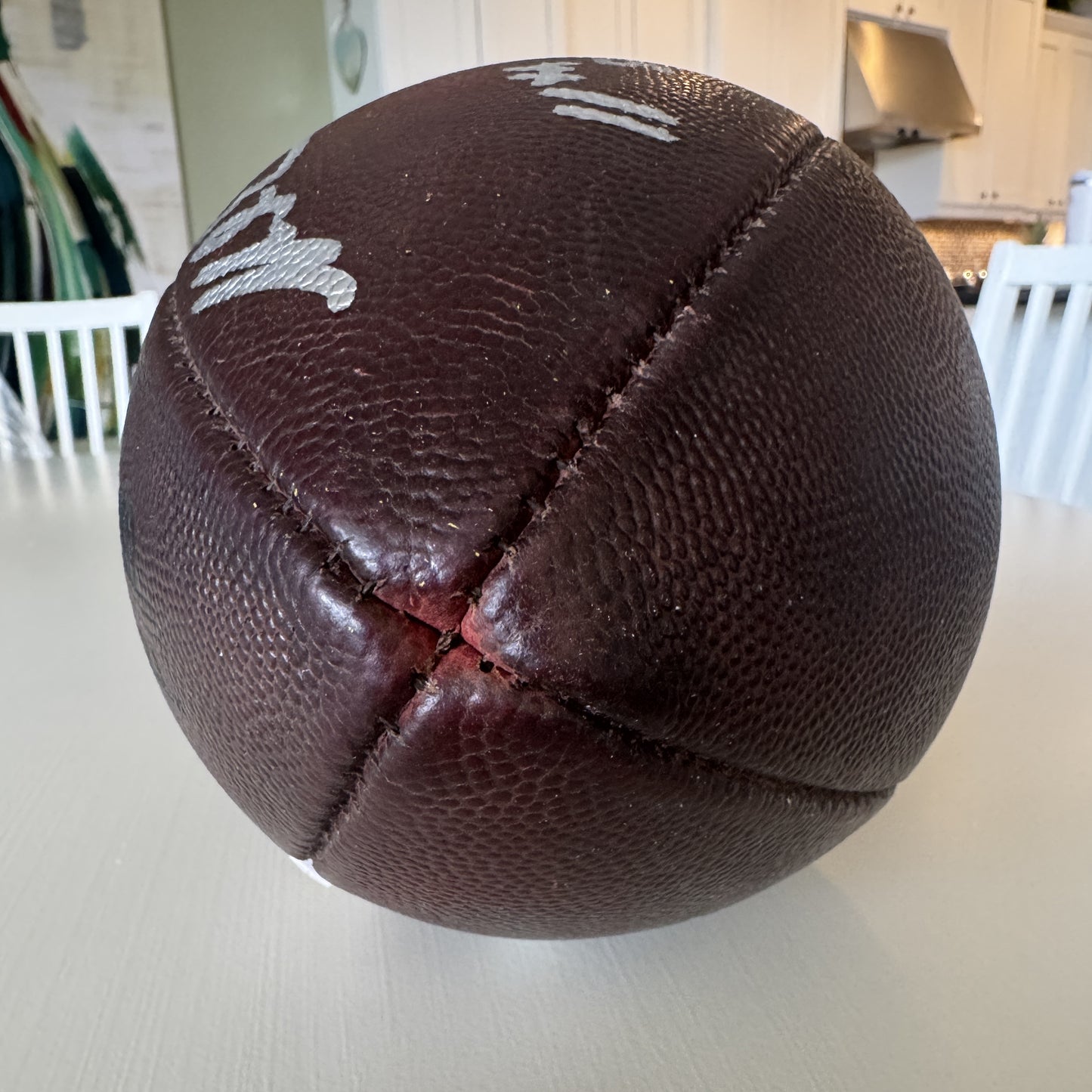 Mike Evans GAME USED 💪 Signed + Inscribed Football Tampa Bay Buccaneers 24-25 Season Inscribed “11th Straight 1,000 yd Szn”