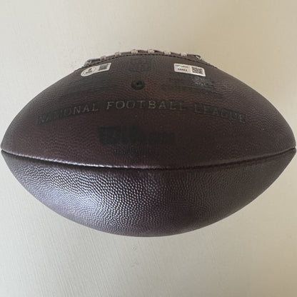 Mike Evans GAME USED 💪 Signed + Inscribed Football Tampa Bay Buccaneers 24-25 Season Inscribed “11th Straight 1,000 yd Szn”