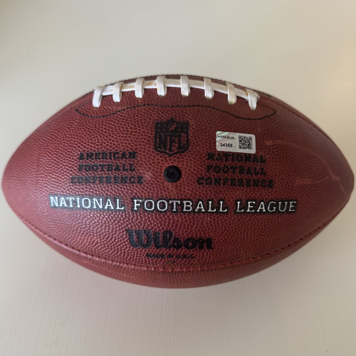 Mike Evans GAME USED 💪 Hand Signed 🖊️ + Inscribed Football 🏈 Tampa Bay Buccaneers 24-25 Season Inscribed "NFL Record Season"