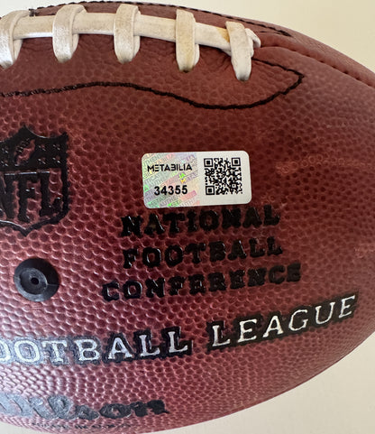 Mike Evans GAME USED 💪 Hand Signed 🖊️ + Inscribed Football 🏈 Tampa Bay Buccaneers 24-25 Season Inscribed "NFL Record Season"