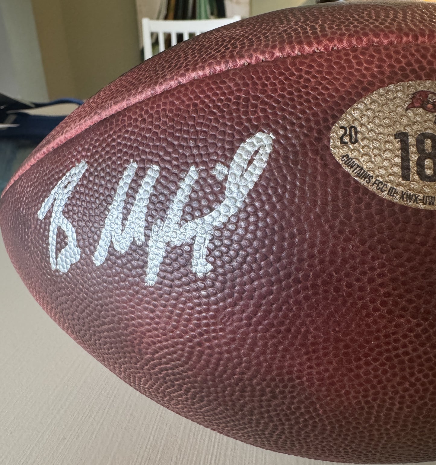 Baker Mayfield + Mike Evans GAME USED 💪 Signed 🖊️ Wilson DUKE Ball Tampa Bay Buccaneers Proof of Authenticity included 📄