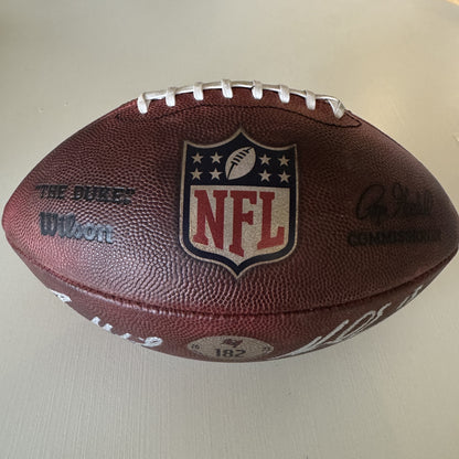 Baker Mayfield + Mike Evans GAME USED 💪 Signed 🖊️ Wilson DUKE Ball Tampa Bay Buccaneers Proof of Authenticity included 📄