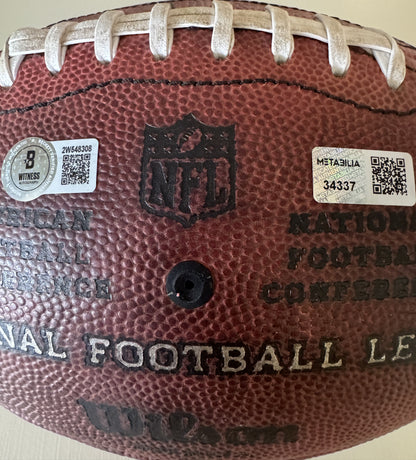Baker Mayfield + Mike Evans GAME USED 💪 Signed 🖊️ Wilson DUKE Ball Tampa Bay Buccaneers Proof of Authenticity included 📄