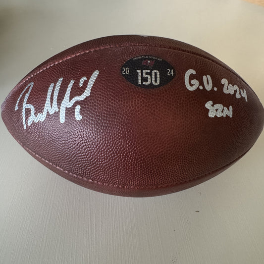 Baker Mayfield GAME USED 💪 Hand Signed + Inscribed Tampa Bay Buccaneers Wilson DUKE Ball Inscribed "G.U. 2024 Szn" Inc. Proof of Authenticity 📄