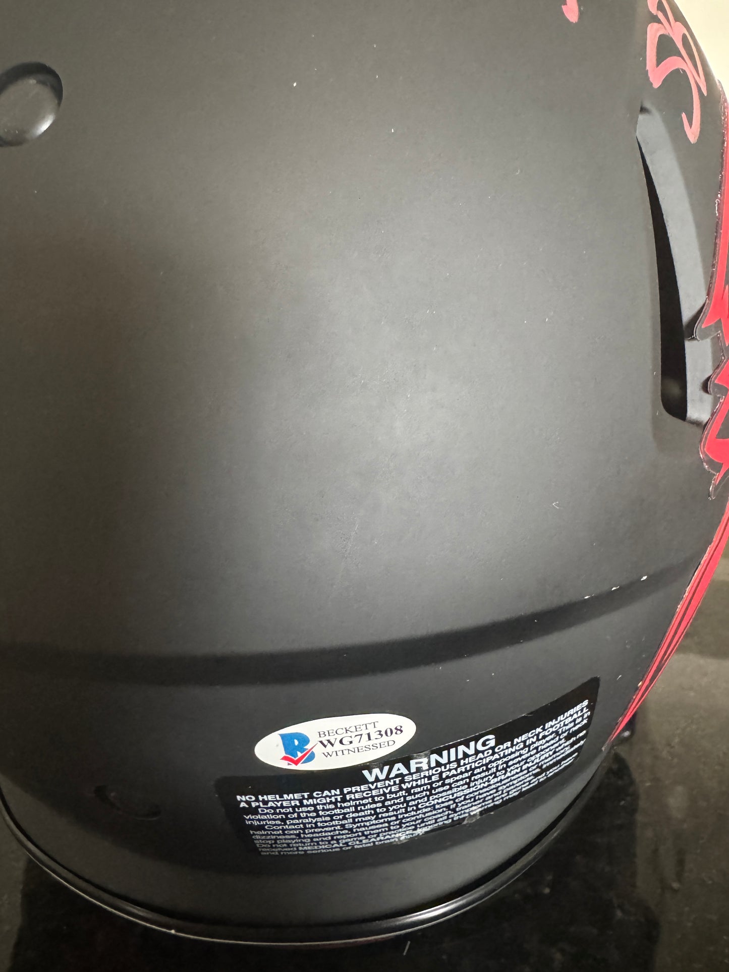 Devin White Signed✍️Tampa Bay Buccaneers🏴‍☠️Full-Size Authentic On-Field Eclipse Alternate Speed Helmet Inscribed "SB LV Champs" 🏈