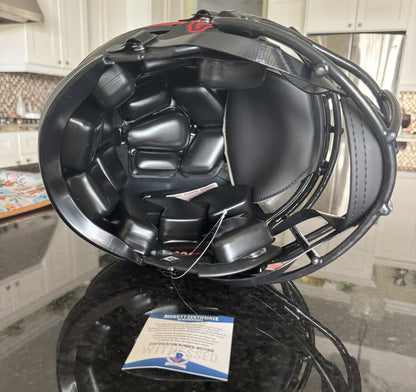 Devin White Signed✍️Tampa Bay Buccaneers🏴‍☠️Full-Size Authentic On-Field Eclipse Alternate Speed Helmet Inscribed "SB LV Champs" 🏈