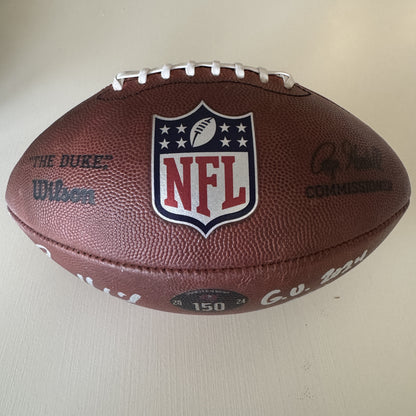 Baker Mayfield GAME USED 💪 Hand Signed + Inscribed Tampa Bay Buccaneers Wilson DUKE Ball Inscribed "G.U. 2024 Szn" Inc. Proof of Authenticity 📄