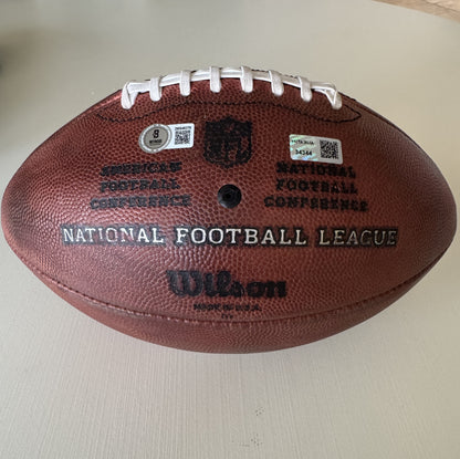 Baker Mayfield GAME USED 💪 and Signed + Inscribed Tampa Bay Buccaneers Wilson DUKE Ball Inscribed "G.U. 2024 Szn   Go Bucs!" Proof of Authenticity included 📄