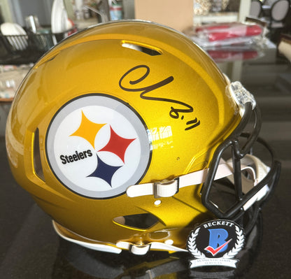 Chase Claypool Signed✍️Pittsburgh Steelers Full-Size Authentic On-Field Speed Alternate NFL Helmet