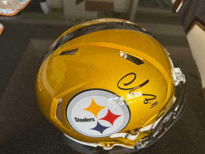 Chase Claypool Signed✍️Pittsburgh Steelers Full-Size Authentic On-Field Speed Alternate NFL Helmet
