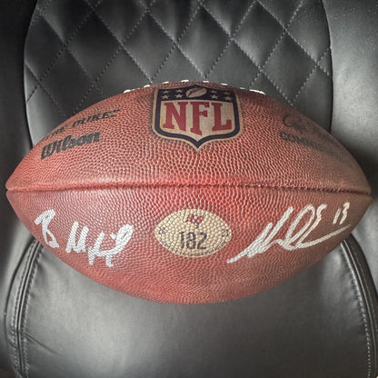 Baker Mayfield + Mike Evans GAME USED 💪 Signed 🖊️ Wilson DUKE Ball Tampa Bay Buccaneers Proof of Authenticity included 📄