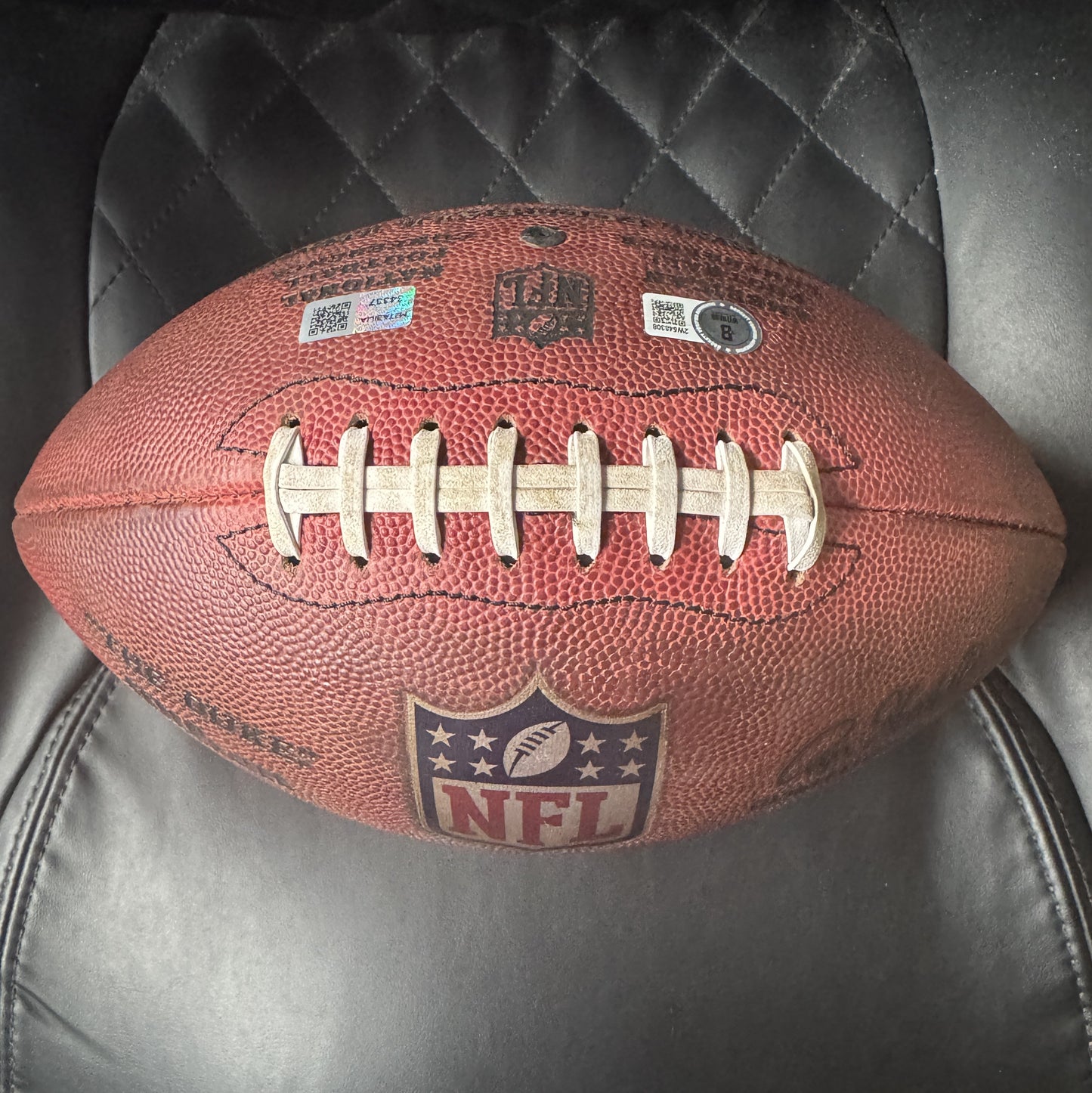 Baker Mayfield + Mike Evans GAME USED 💪 Signed 🖊️ Wilson DUKE Ball Tampa Bay Buccaneers Proof of Authenticity included 📄