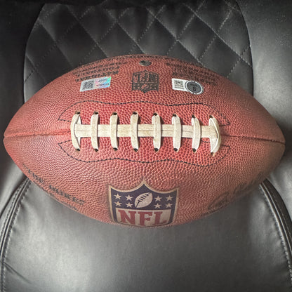 Baker Mayfield + Mike Evans GAME USED 💪 Signed 🖊️ Wilson DUKE Ball Tampa Bay Buccaneers Proof of Authenticity included 📄