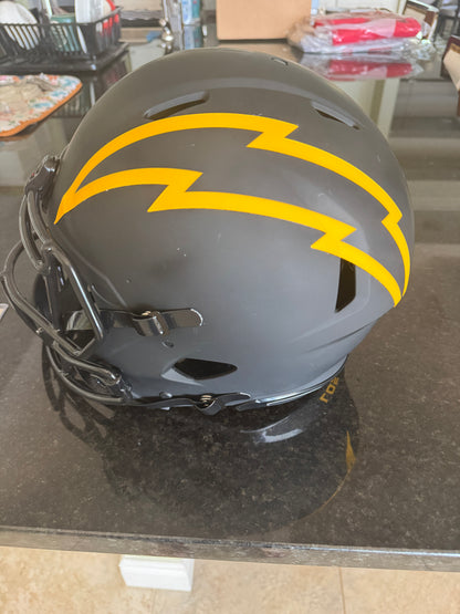 Austin Ekeler Signed🖊️Los Angeles Chargers⚡Full-Size Authentic Eclipse Speed Helmet💥