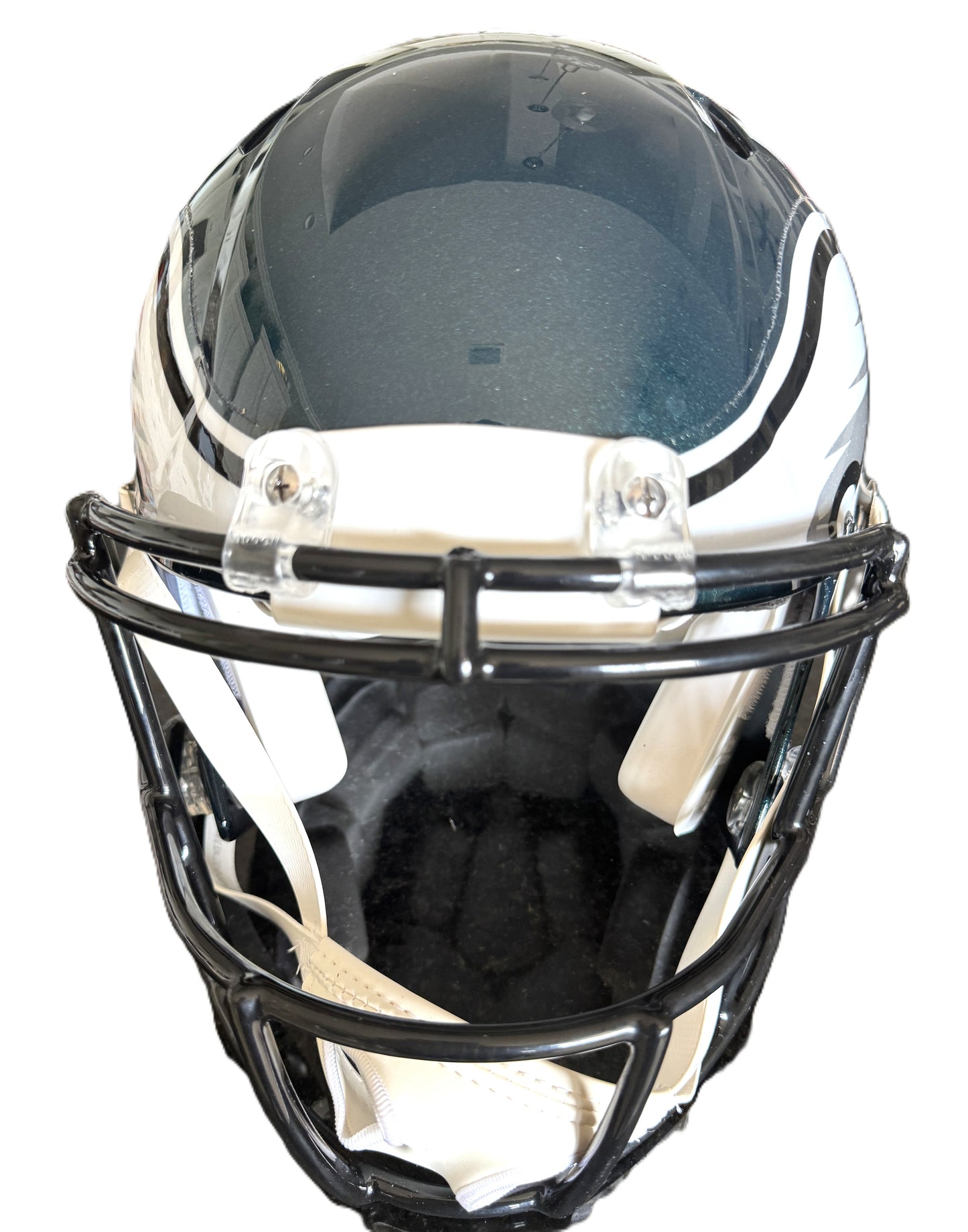 Brandon Graham + Milton Williams Signed + Inscribed Philadelphia Eagles🦅Full-Size Authentic NFL Speed Helmet - "F Brady SB LII Strip Sack" & "F Mahomes SB LIX Strip Sack"