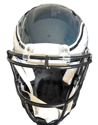 Brandon Graham + Milton Williams Signed + Inscribed Philadelphia Eagles🦅Full-Size Authentic NFL Speed Helmet - "F Brady SB LII Strip Sack" & "F Mahomes SB LIX Strip Sack"