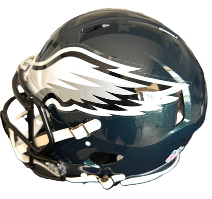 Brandon Graham + Milton Williams Signed + Inscribed Philadelphia Eagles🦅Full-Size Authentic NFL Speed Helmet - "F Brady SB LII Strip Sack" & "F Mahomes SB LIX Strip Sack"