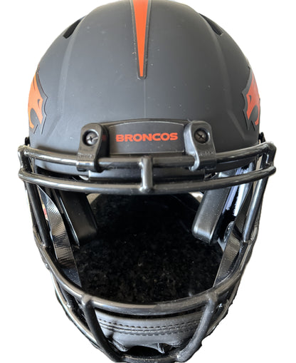 Drew Lock Signed ✍️ Denver Broncos Full-Size Authentic On-Field Eclipse Alternate Speed NFL Helmet