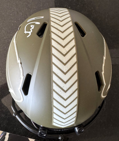 Amari Cooper Hand-Signed✍️Buffalo Bills🐃Full-Size Authentic On-Field Salute To Service Alternate Speed Helmet