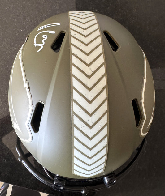 Amari Cooper Hand-Signed✍️Buffalo Bills🐃Full-Size Authentic On-Field Salute To Service Alternate Speed Helmet