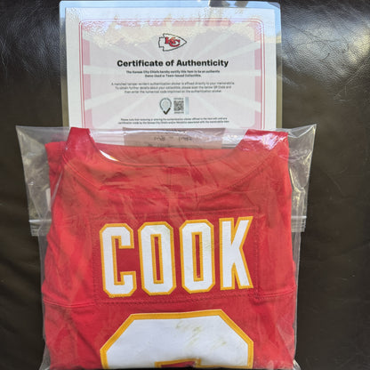 Bryan Cook GAME WORN 💪 10/27/25 Kansas City Chiefs Nike NFL Jersey 🎽 vs. Washington Commanders - COA included 🛡️