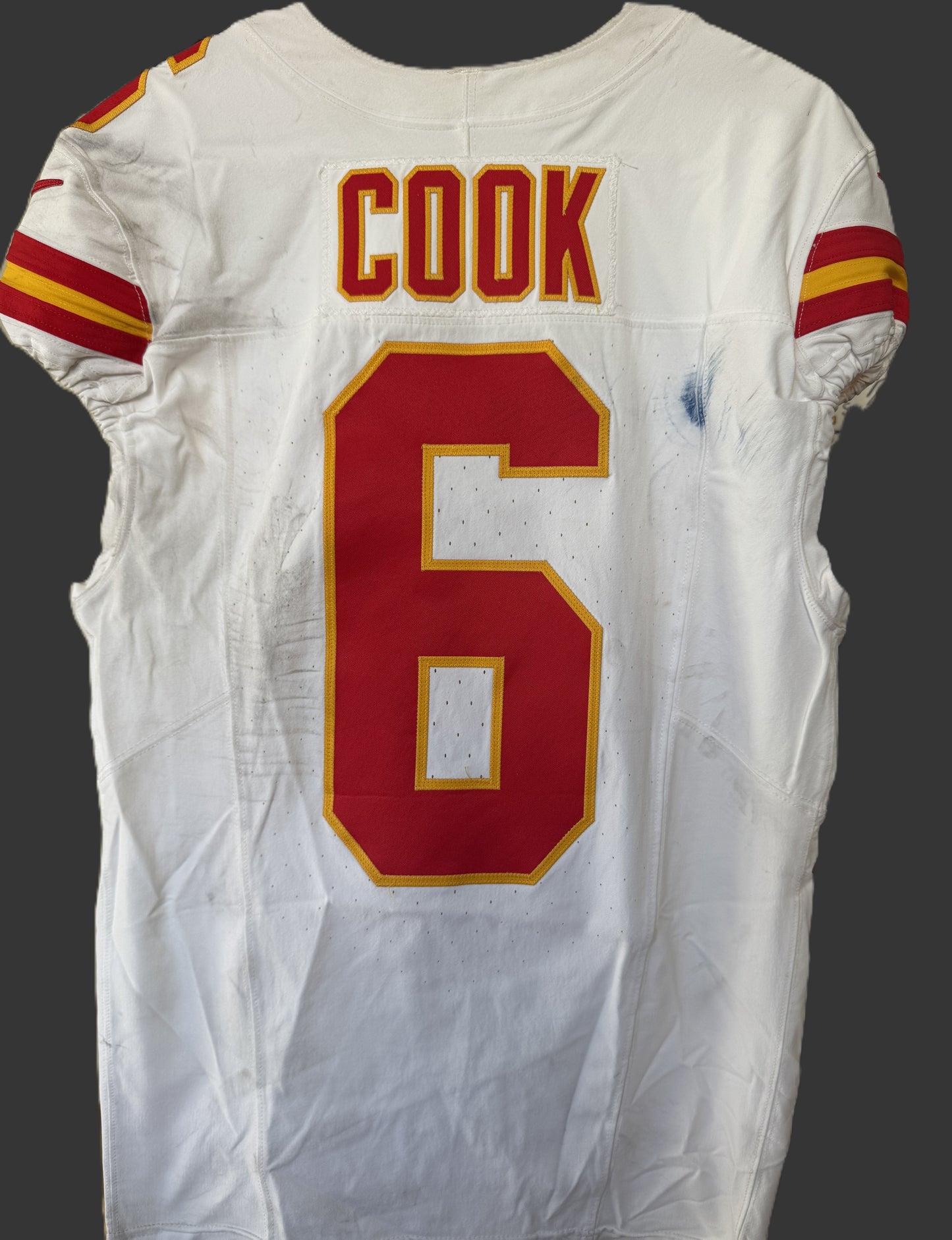 Bryan Cook GAME WORN 💪 09/21/25 Kansas City Chiefs Nike NFL Jersey 🎽 vs Giants - COA included 🛡️