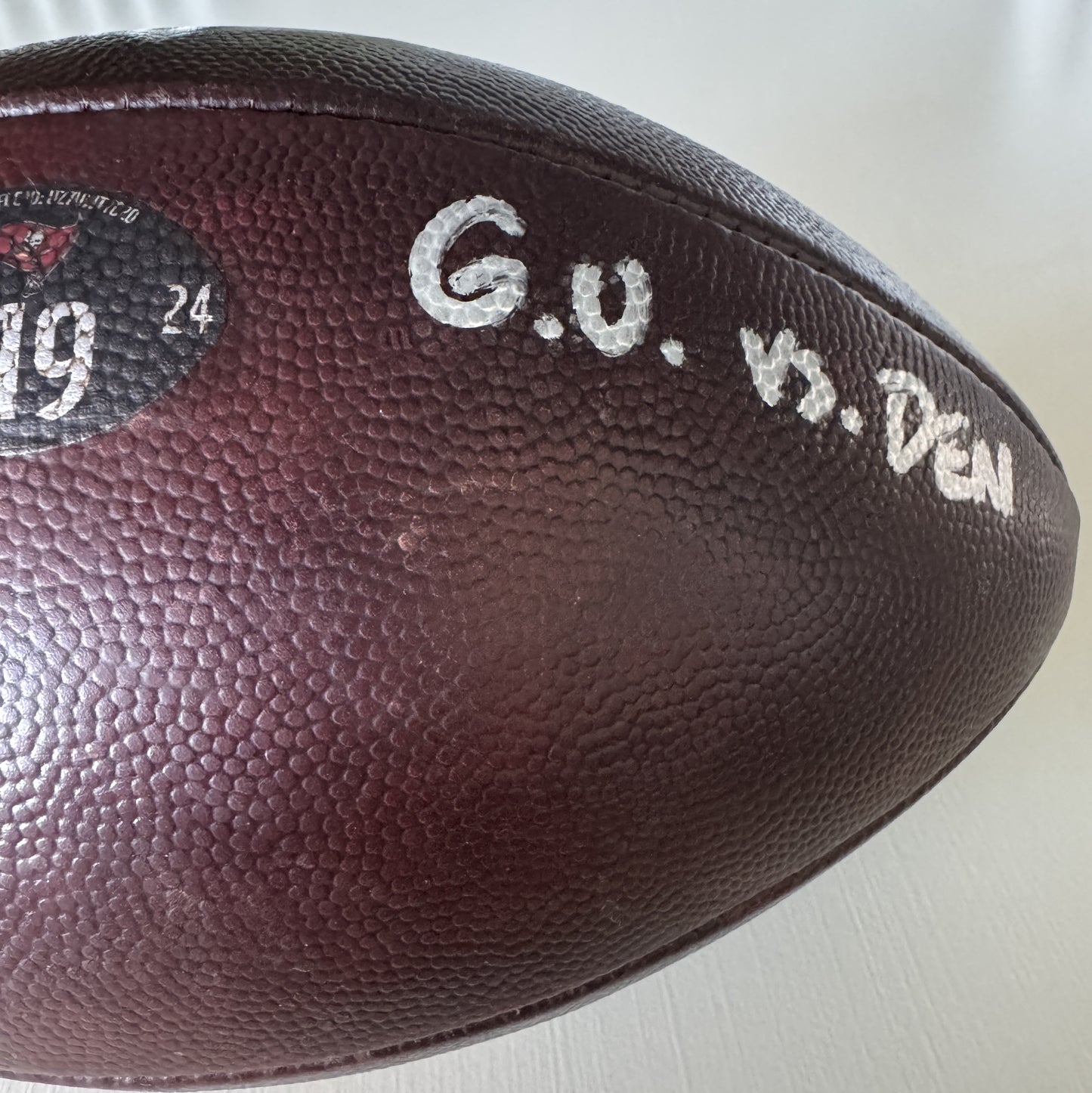 Baker Mayfield GAME USED 💪 PHOTO MATCED 📷 Tampa Bay Buccaneers Signed & Inscribed 🖊️ Wilson Duke Ball vs Broncos Proof of Authenticity included 🛡️