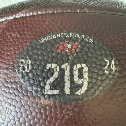 Baker Mayfield GAME USED 💪 PHOTO MATCED 📷 Tampa Bay Buccaneers Signed & Inscribed 🖊️ Wilson Duke Ball vs Broncos Proof of Authenticity included 🛡️