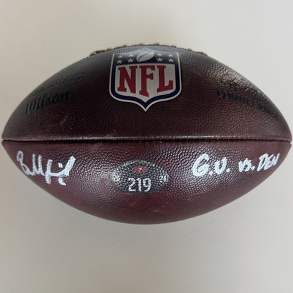 Baker Mayfield GAME USED 💪 PHOTO MATCED 📷 Tampa Bay Buccaneers Signed & Inscribed 🖊️ Wilson Duke Ball vs Broncos Proof of Authenticity included 🛡️