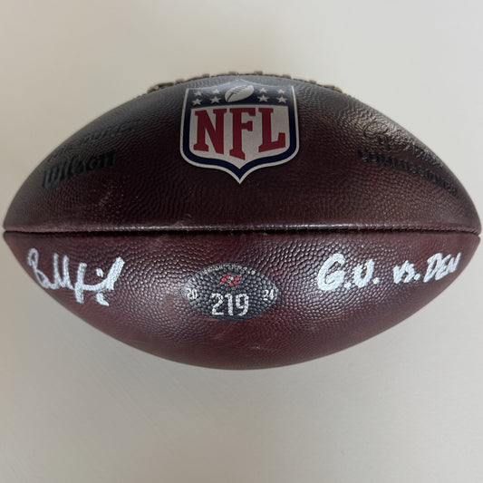 Baker Mayfield GAME USED 💪 PHOTO MATCED 📷 Tampa Bay Buccaneers Signed & Inscribed 🖊️ Wilson Duke Ball vs Broncos Proof of Authenticity included 🛡️