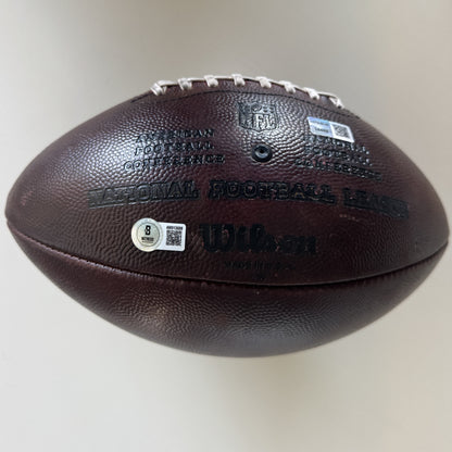 Baker Mayfield GAME USED 💪 PHOTO MATCED 📷 Tampa Bay Buccaneers Signed & Inscribed 🖊️ Wilson Duke Ball vs Broncos Proof of Authenticity included 🛡️