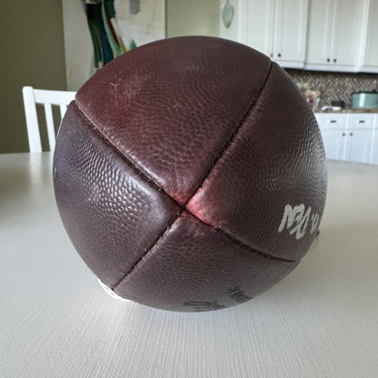 Baker Mayfield GAME USED 💪 PHOTO MATCED 📷 Tampa Bay Buccaneers Signed & Inscribed 🖊️ Wilson Duke Ball vs Broncos Proof of Authenticity included 🛡️