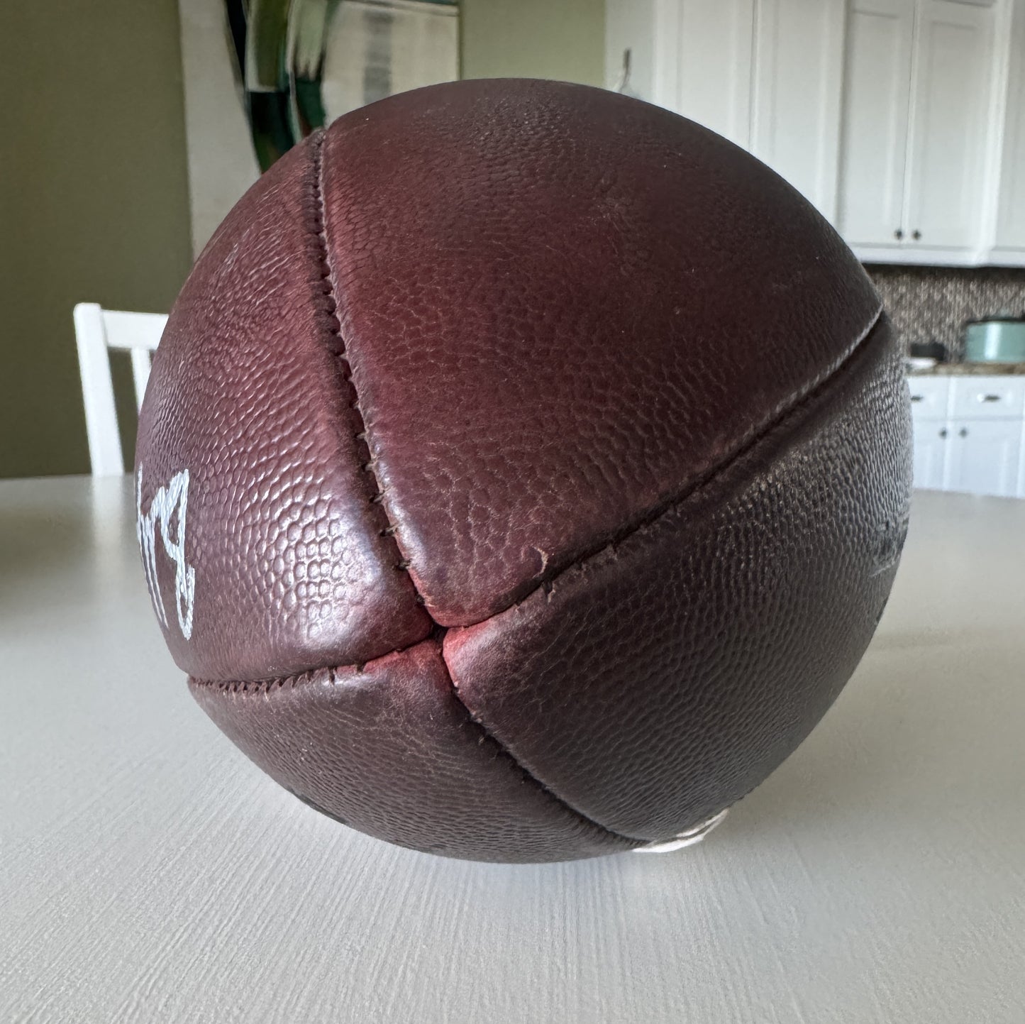 Baker Mayfield GAME USED 💪 PHOTO MATCED 📷 Tampa Bay Buccaneers Signed & Inscribed 🖊️ Wilson Duke Ball vs Broncos Proof of Authenticity included 🛡️