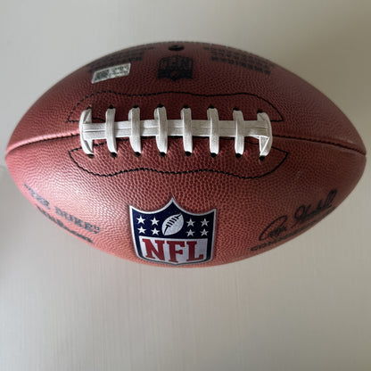 Mike Evans GAME USED 💪 Signed + Inscribed ✍️🖊️ Tampa Bay Buccaneers Wilson Duke Football 24-25 Season Inscribed "NFL Record Season" with Proof of Authenticity 🛡️