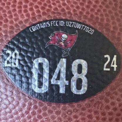 Mike Evans GAME USED 💪 Signed + Inscribed ✍️🖊️ Tampa Bay Buccaneers Wilson Duke Football 24-25 Season Inscribed "NFL Record Season" with Proof of Authenticity 🛡️