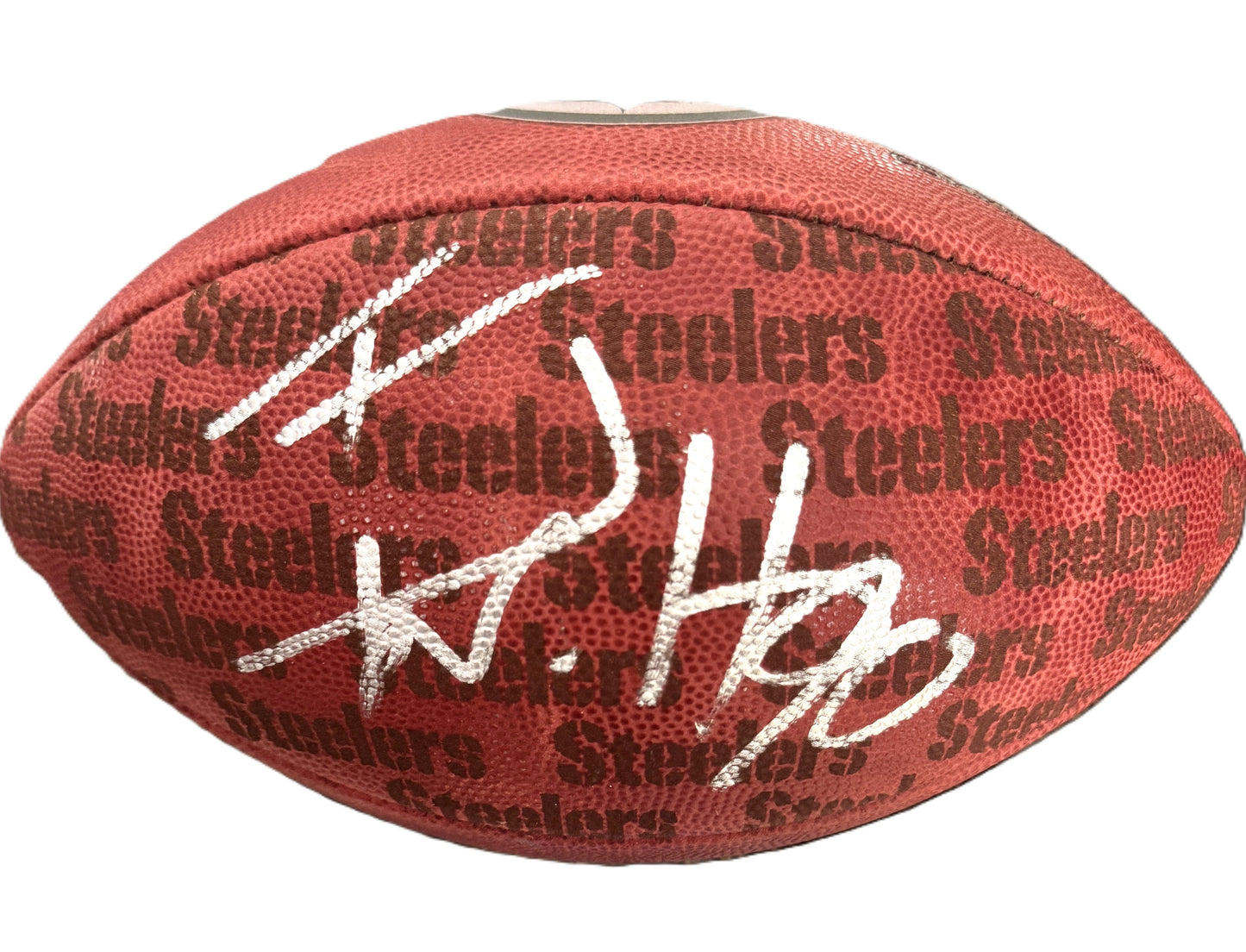 T. J. Watt Signed ✍️ Pittsburgh Steelers Official Wilson "The Duke" Team Logo NFL Football Inc. Beckett Authenticity 🛡️