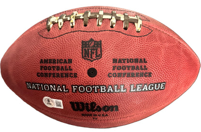 T. J. Watt Signed ✍️ Pittsburgh Steelers Official Wilson "The Duke" Team Logo NFL Football Inc. Beckett Authenticity 🛡️
