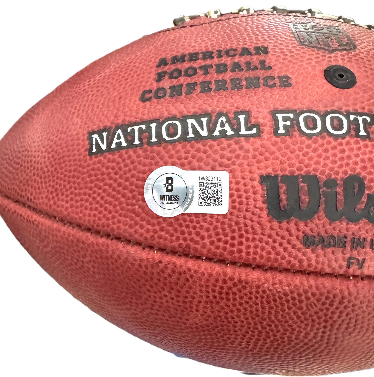 T. J. Watt Signed ✍️ Pittsburgh Steelers Official Wilson "The Duke" Team Logo NFL Football Inc. Beckett Authenticity 🛡️