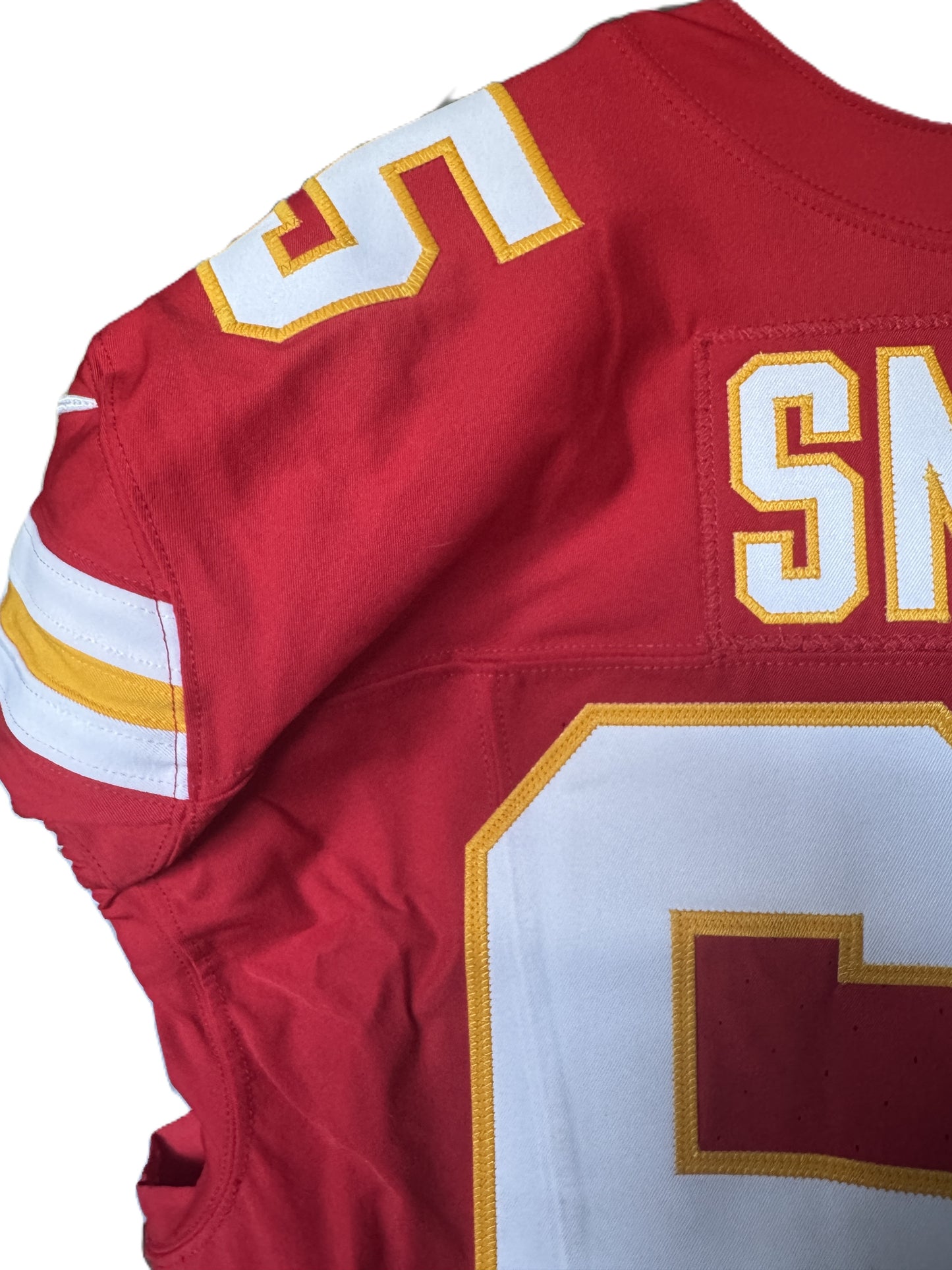 Trey Smith GAME WORN 10/19/25 Kansas City Chiefs Nike NFL Jersey 🎽 vs. Las Vegas Raiders inc. COA 🛡️