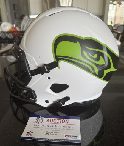 Geno Smith Hand-Signed Seattle Seahawks Full-Size Authentic Lunar Eclipse NFL Speed Helmet
