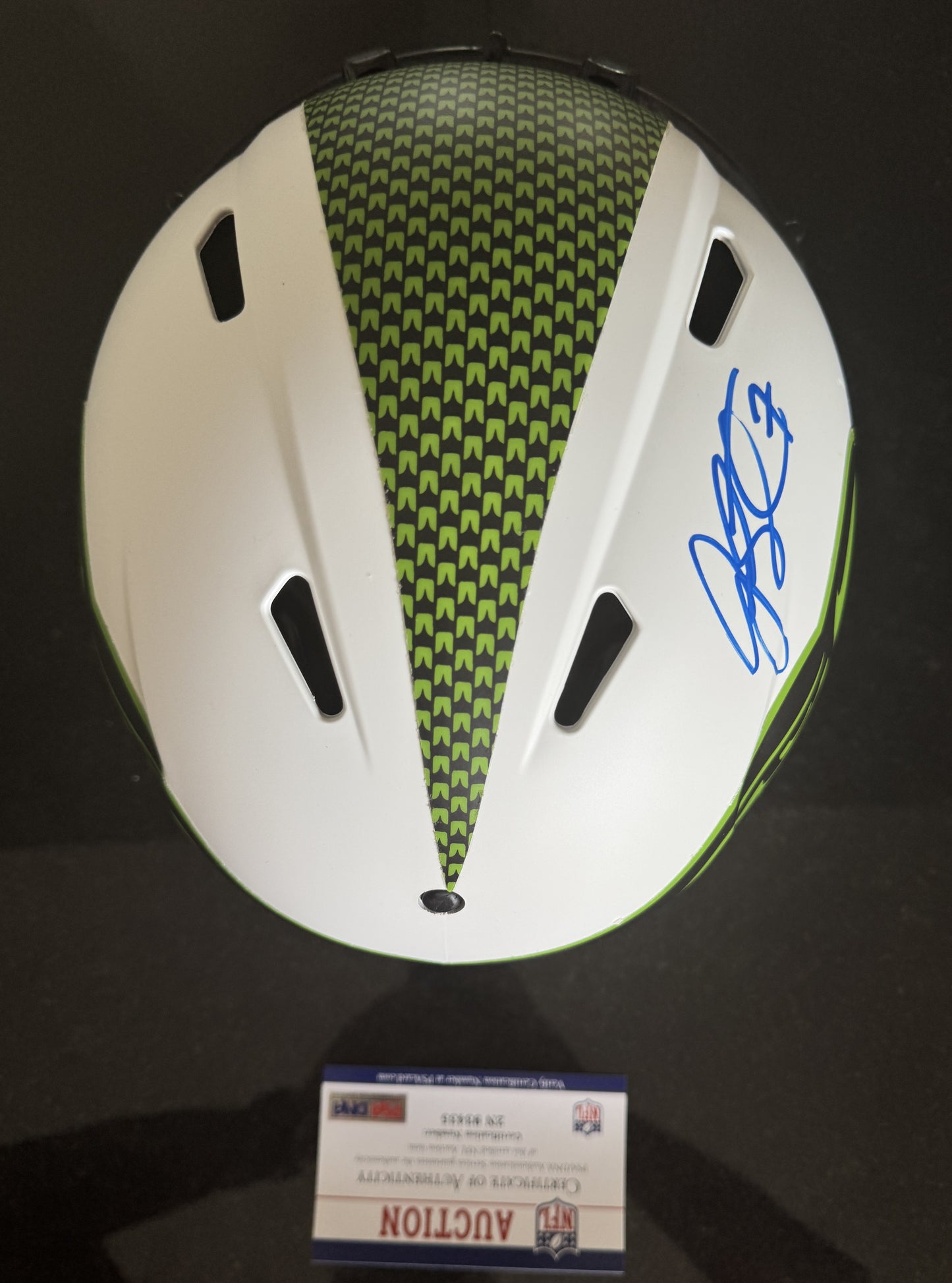 Geno Smith Hand-Signed Seattle Seahawks Full-Size Authentic Lunar Eclipse NFL Speed Helmet