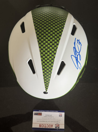 Geno Smith Hand-Signed Seattle Seahawks Full-Size Authentic Lunar Eclipse NFL Speed Helmet